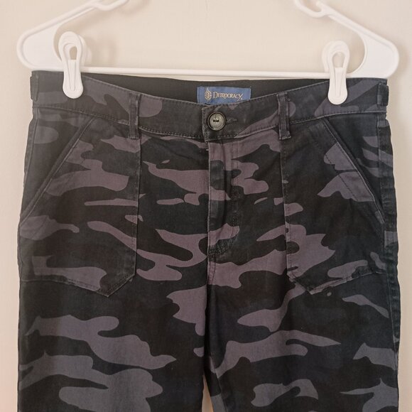 Democracy Women’s Absolution Blue Black Gray Camo Skinny Jeans Size 8 - Picture 5 of 15